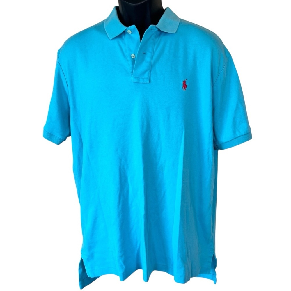 Polo by Ralph Lauren Vibrant Blue Polo Shirt with Classic Design
